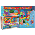 Round World Products United States Floor Puzzle for Kids, 48 Pieces KP04